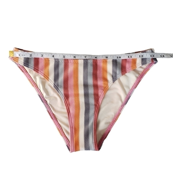 Peony Hipster Bikini Bottom in Rainbow Striped Print - Picture 8 of 8
